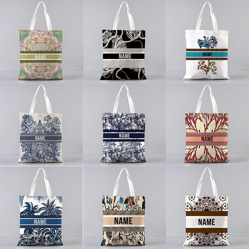 Luxury Bags Brand Names - Индивидуальная Холщовая Сумка-тоут с именным текстом