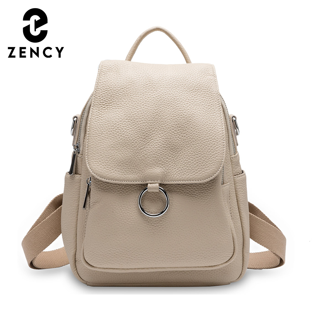Genuine Leather Backpack - Новый модный женский рюкзак Zency из