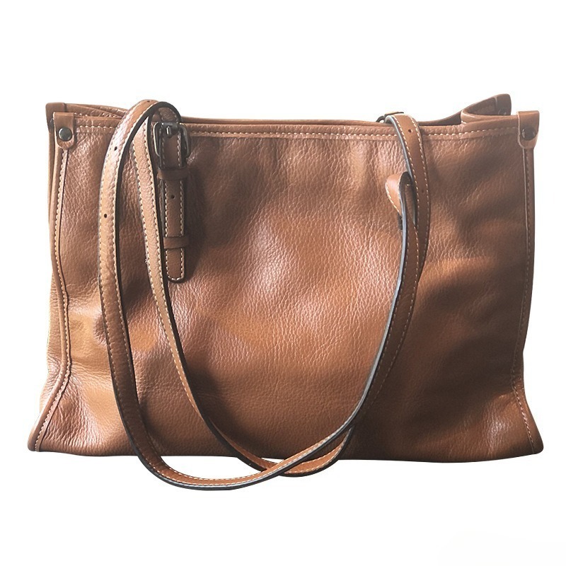 Quiet Luxury Bags Tote - Женская сумка-тоут из натуральной кожи, большая,