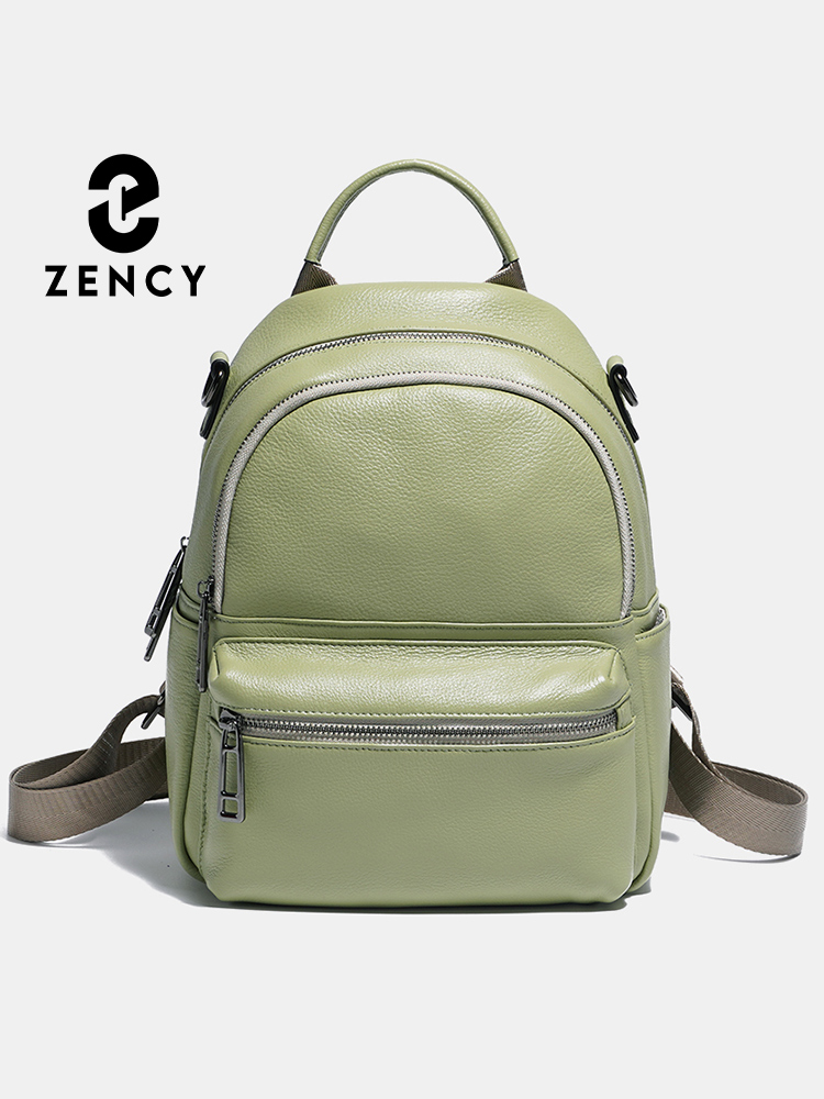 Genuine Leather Backpack - Рюкзак Zency женский кожаный, ранец для