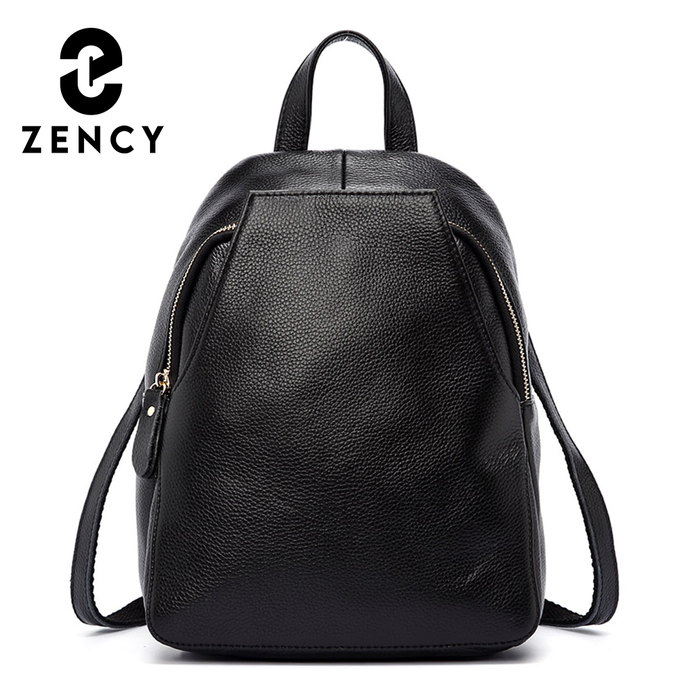 Genuine Leather Backpack - Женский рюкзак Zency Charm из 100%