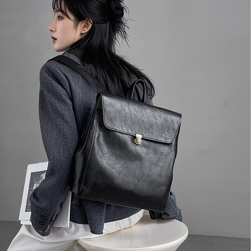 Genuine Leather Backpack - Роскошный брендовый рюкзак из натуральной кожи