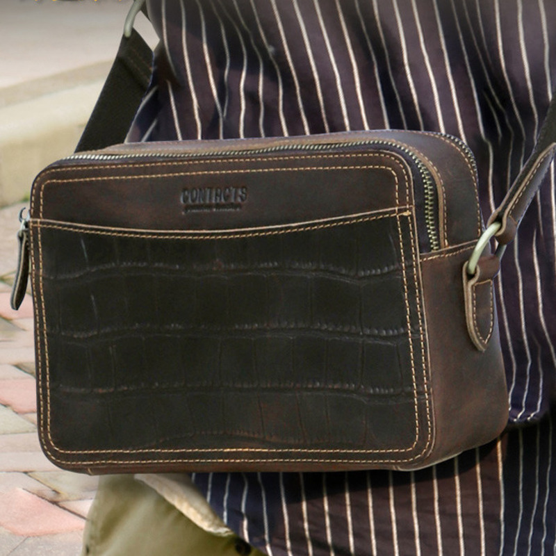 Genuine Leather Backpack - Модные мужские сумки из натуральной кожи