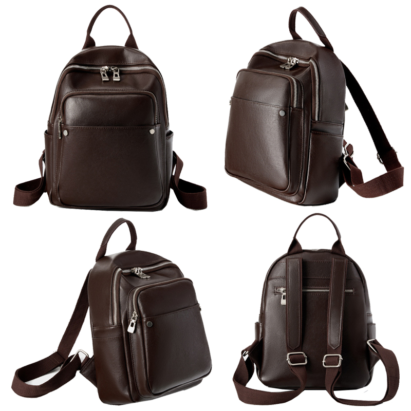 Летний модный женский рюкзак б – обзор и цена Genuine Leather Backpack