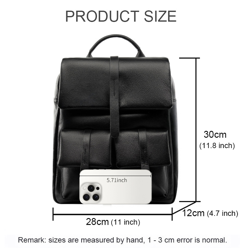 Новый модный рюкзак из натурал – обзор и цена Genuine Leather Backpack