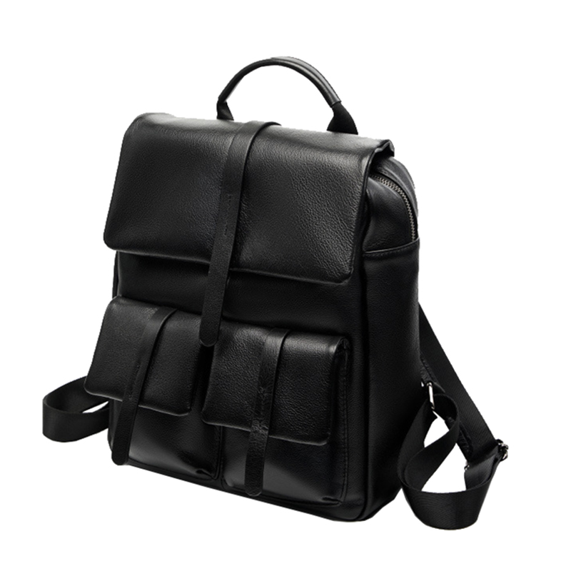 Новый модный рюкзак из натурал – обзор и цена Genuine Leather Backpack