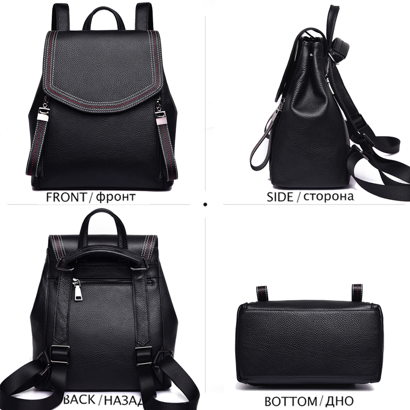 Рюкзак женский, из натуральной – обзор и цена Genuine Leather Backpack