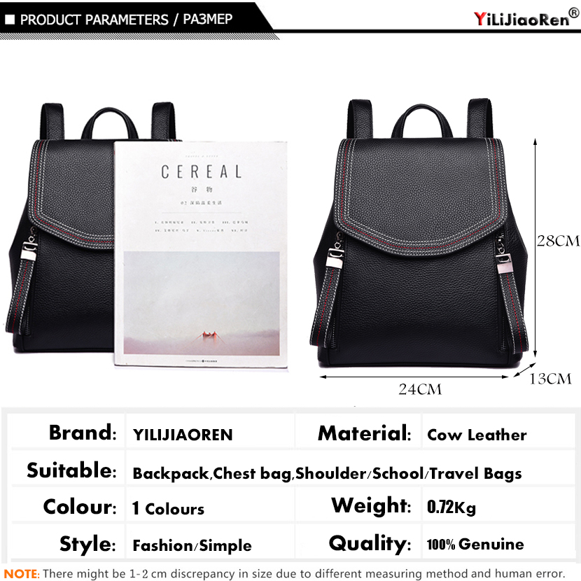 Рюкзак женский, из натуральной – обзор и цена Genuine Leather Backpack