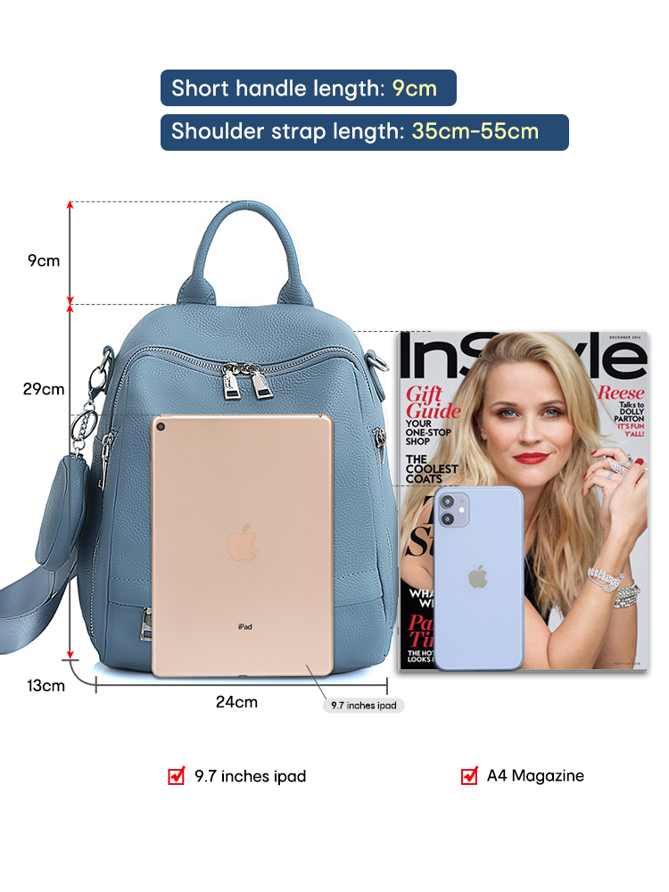 Женский рюкзак Zency из натура – обзор и цена Genuine Leather Backpack