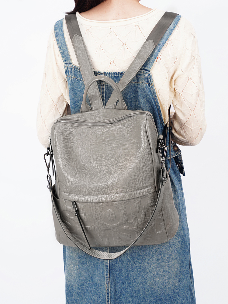 Рюкзак Zency Premium из натура – обзор и цена Genuine Leather Backpack