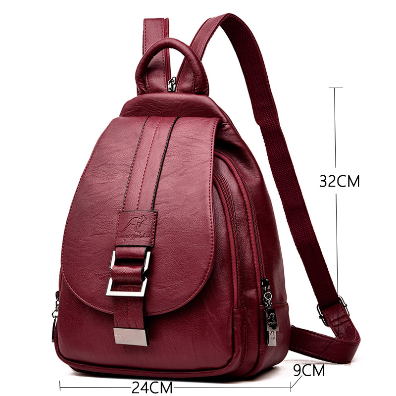 Дизайнерские рюкзаки, женские  – обзор и цена Genuine Leather Backpack