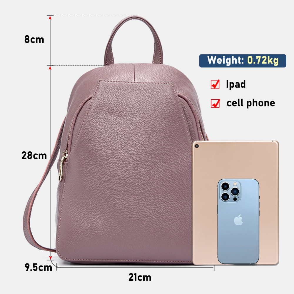 Женский рюкзак Zency Charm из  – обзор и цена Genuine Leather Backpack