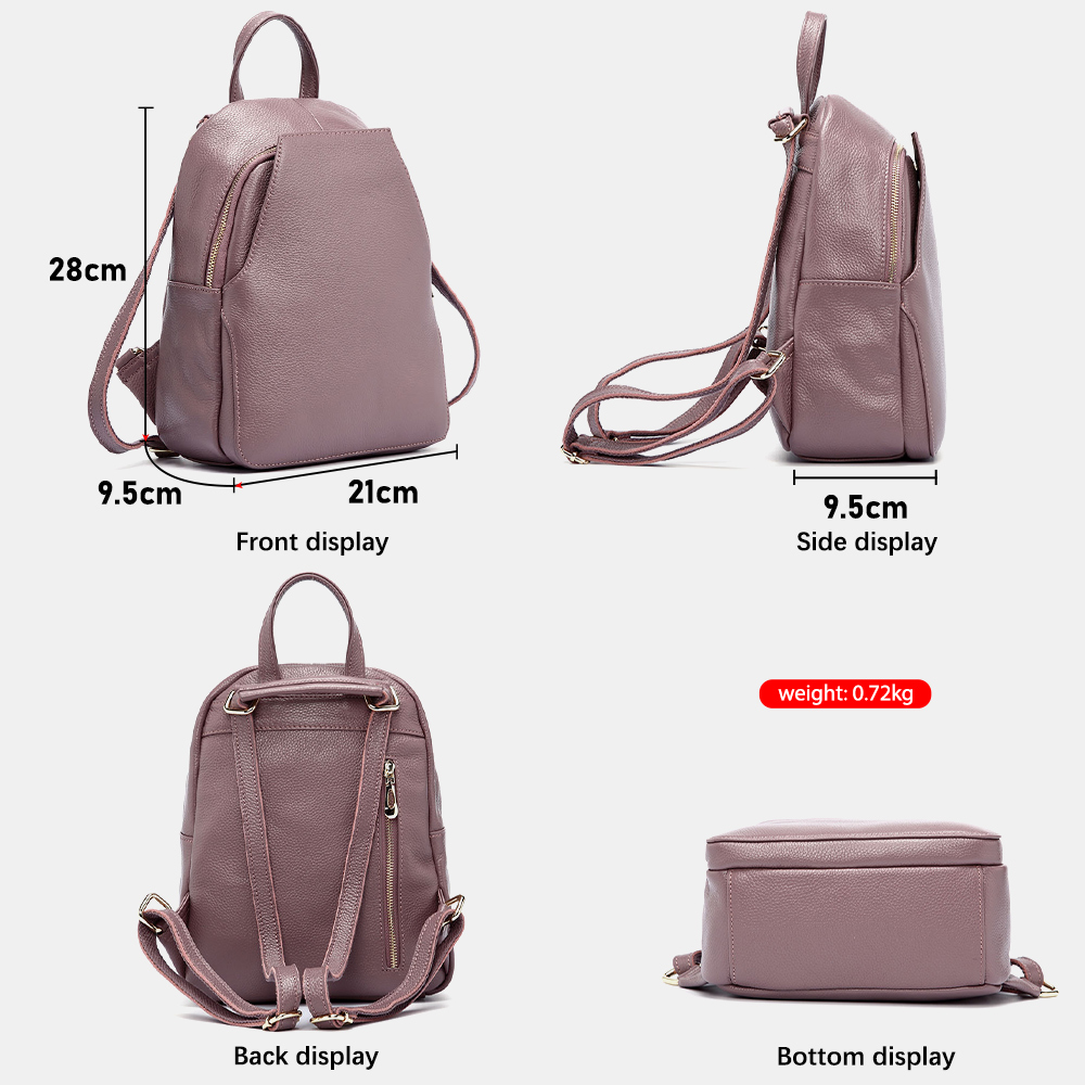 Женский рюкзак Zency Charm из  – обзор и цена Genuine Leather Backpack
