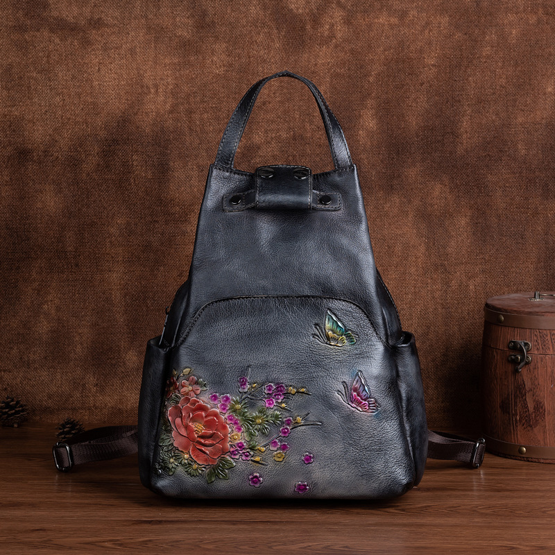 Рюкзак Johnature из натурально – обзор и цена Genuine Leather Backpack