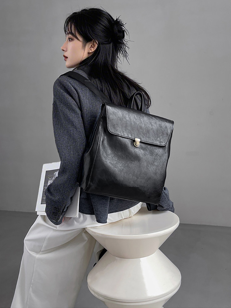Роскошный брендовый рюкзак из  – обзор и цена Genuine Leather Backpack