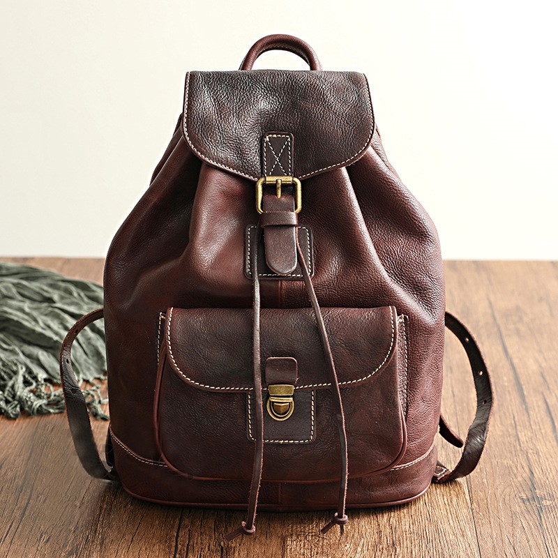 Рюкзак Johnature из натурально – обзор и цена Genuine Leather Backpack